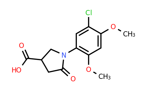CAS 793727-58-9 | 1-(5-chloro-2,4-dimethoxyphenyl)-5-oxopyrrolidine-3-carboxylic acid