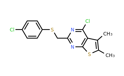 CAS 793727-83-0 | 4-chloro-2-{[(4-chlorophenyl)sulfanyl]methyl}-5,6-dimethylthieno[2,3-d]pyrimidine