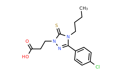 CAS 793727-84-1 | 3-[4-butyl-3-(4-chlorophenyl)-5-sulfanylidene-4,5-dihydro-1H-1,2,4-triazol-1-yl]propanoic acid