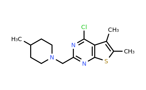 CAS 793727-86-3 | 1-({4-chloro-5,6-dimethylthieno[2,3-d]pyrimidin-2-yl}methyl)-4-methylpiperidine