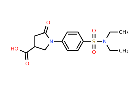 CAS 794554-83-9 | 1-[4-(diethylsulfamoyl)phenyl]-5-oxopyrrolidine-3-carboxylic acid