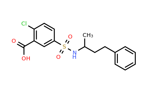 CAS 794570-17-5 | 2-chloro-5-[(4-phenylbutan-2-yl)sulfamoyl]benzoic acid