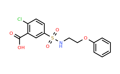 CAS 794573-22-1 | 2-chloro-5-[(2-phenoxyethyl)sulfamoyl]benzoic acid