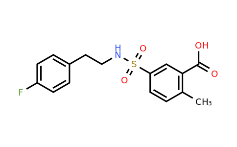 CAS 794573-83-4 | 5-{[2-(4-fluorophenyl)ethyl]sulfamoyl}-2-methylbenzoic acid