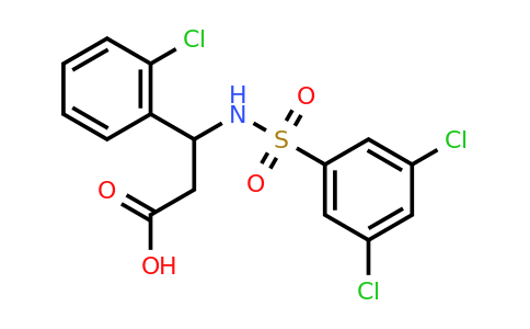 CAS 794573-87-8 | 3-(2-chlorophenyl)-3-(3,5-dichlorobenzenesulfonamido)propanoic acid
