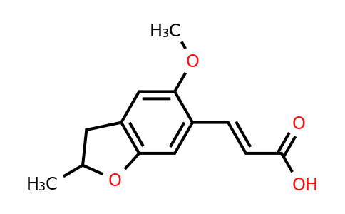 CAS 795287-64-8 | (2E)-3-(5-methoxy-2-methyl-2,3-dihydro-1-benzofuran-6-yl)prop-2-enoic acid
