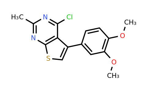 CAS 795287-65-9 | 4-chloro-5-(3,4-dimethoxyphenyl)-2-methylthieno[2,3-d]pyrimidine