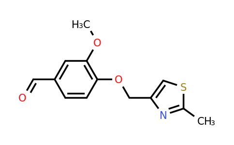CAS 795290-89-0 | 3-methoxy-4-[(2-methyl-1,3-thiazol-4-yl)methoxy]benzaldehyde