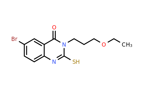 CAS 795290-91-4 | 6-bromo-3-(3-ethoxypropyl)-2-sulfanyl-3,4-dihydroquinazolin-4-one
