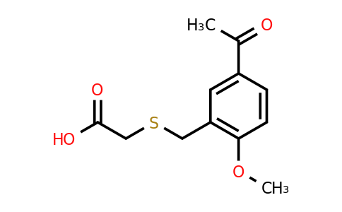CAS 795290-98-1 | 2-{[(5-acetyl-2-methoxyphenyl)methyl]sulfanyl}acetic acid