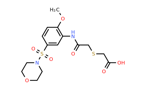 CAS 795293-64-0 | 2-[({[2-methoxy-5-(morpholine-4-sulfonyl)phenyl]carbamoyl}methyl)sulfanyl]acetic acid