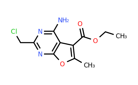 CAS 796067-48-6 | ethyl 4-amino-2-(chloromethyl)-6-methylfuro[2,3-d]pyrimidine-5-carboxylate