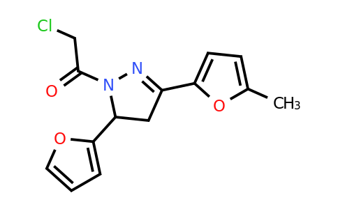 CAS 796084-58-7 | 2-chloro-1-[5-(furan-2-yl)-3-(5-methylfuran-2-yl)-4,5-dihydro-1H-pyrazol-1-yl]ethan-1-one