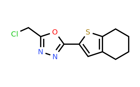 CAS 796106-53-1 | 2-(chloromethyl)-5-(4,5,6,7-tetrahydro-1-benzothiophen-2-yl)-1,3,4-oxadiazole