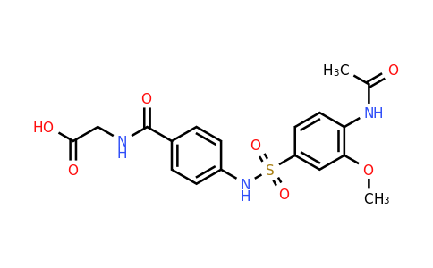 CAS 796123-90-5 | 2-{[4-(4-acetamido-3-methoxybenzenesulfonamido)phenyl]formamido}acetic acid