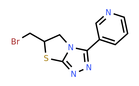 3-[6-(bromomethyl)-5H,6H-[1,2,4]triazolo[3,4-b][1,3]thiazol-3-yl]pyridine