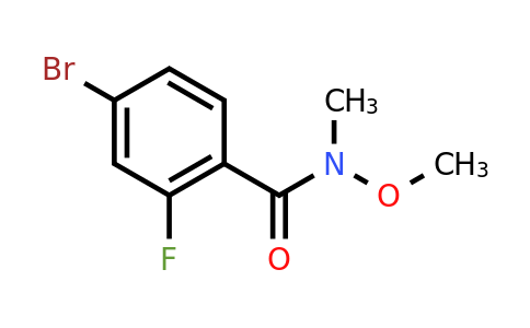 CAS 801303-33-3 | 4-Bromo-2-fluoro-N-methoxy-N-methylbenzamide