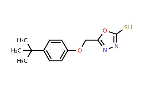 CAS 80549-62-8 | 5-[(4-tert-butylphenoxy)methyl]-1,3,4-oxadiazole-2-thiol