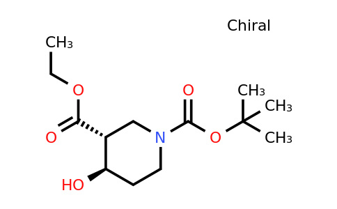 CAS 807331-61-9 | O1-tert-butyl O3-ethyl trans-4-hydroxypiperidine-1,3-dicarboxylate