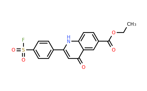 CAS 80789-71-5 | Ethyl 2-(4-(fluorosulfonyl)phenyl)-4-oxo-1,4-dihydroquinoline-6-carboxylate