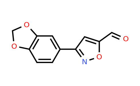 CAS 808739-26-6 | 3-Benzo[1,3]dioxol-5-YL-isoxazole-5-carbaldehyde