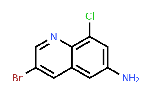 CAS 808755-82-0 | 3-Bromo-8-chloroquinolin-6-amine