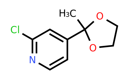 CAS 80882-42-4 | 2-Chloro-4-(2-methyl-1,3-dioxolan-2-yl)pyridine