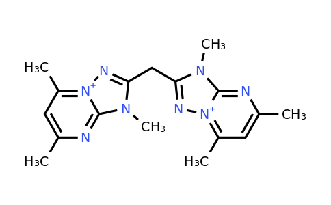 3,5,7-trimethyl-2-[(3,5,7-trimethyl-[1,2,4]triazolo[1,5-a]pyrimidin-8-ium-2-yl)methyl]-[1,2,4]triazolo[1,5-a]pyrimidin-8-ium