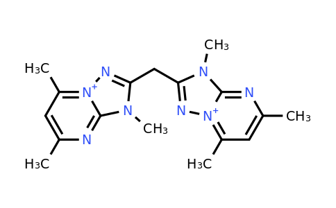 CAS 81430-57-1 | 3,5,7-trimethyl-2-[(3,5,7-trimethyl-[1,2,4]triazolo[1,5-a]pyrimidin-8-ium-2-yl)methyl]-[1,2,4]triazolo[1,5-a]pyrimidin-8-ium