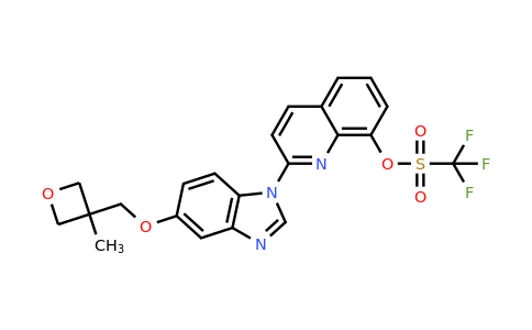 CAS 816463-39-5 | 2-(5-((3-methyloxetan-3-yl)methoxy)-1H-benzo[d]imidazol-1-yl)quinolin-8-yl trifluoromethanesulfonate