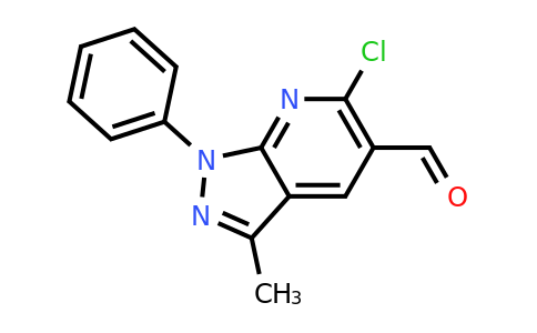 CAS 81933-75-7 | 6-chloro-3-methyl-1-phenyl-1H-pyrazolo[3,4-b]pyridine-5-carbaldehyde