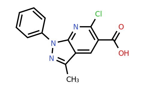CAS 81933-82-6 | 6-chloro-3-methyl-1-phenyl-1H-pyrazolo[3,4-b]pyridine-5-carboxylic acid