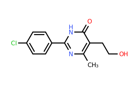 CAS 82019-55-4 | 2-(4-Chlorophenyl)-5-(2-hydroxyethyl)-6-methylpyrimidin-4(3H)-one
