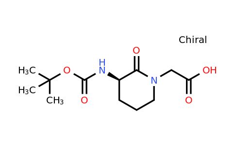 CAS 82611-51-6 | (R)-2-(3-(tert-Butoxycarbonylamino)-2-oxopiperidin-1-yl)acetic acid