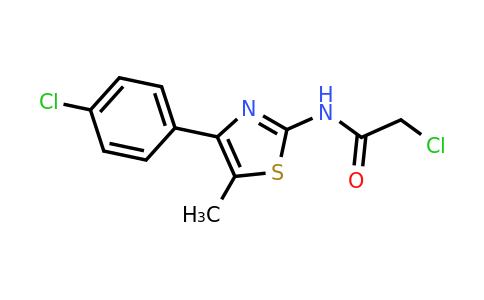 CAS 82632-78-8 | 2-Chloro-N-[4-(4-chlorophenyl)-5-methyl-1,3-thiazol-2-yl]acetamide