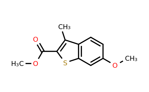 CAS 82788-18-9 | 6-Methoxy-3-methyl-benzo[b]thiophene-2-carboxylic acid methyl ester