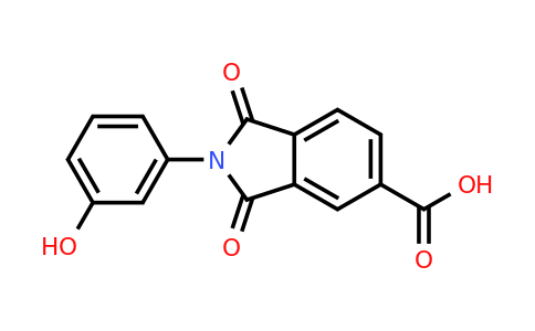 CAS 82811-05-0 | 2-(3-Hydroxyphenyl)-1,3-dioxoisoindoline-5-carboxylic acid