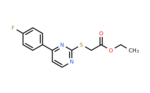CAS 828276-28-4 | Ethyl 2-((4-(4-fluorophenyl)pyrimidin-2-yl)thio)acetate