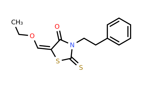 CAS 828299-72-5 | (5E)-5-(ethoxymethylidene)-3-(2-phenylethyl)-2-sulfanylidene-1,3-thiazolidin-4-one