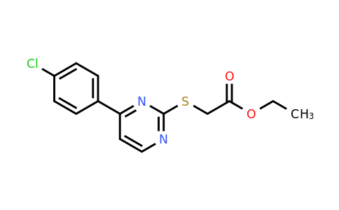 CAS 832130-61-7 | Ethyl 2-((4-(4-chlorophenyl)pyrimidin-2-yl)thio)acetate