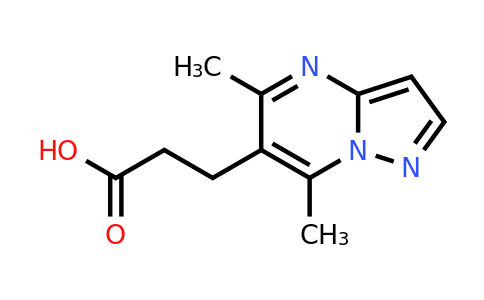 CAS 832135-73-6 | 3-{5,7-dimethylpyrazolo[1,5-a]pyrimidin-6-yl}propanoic acid