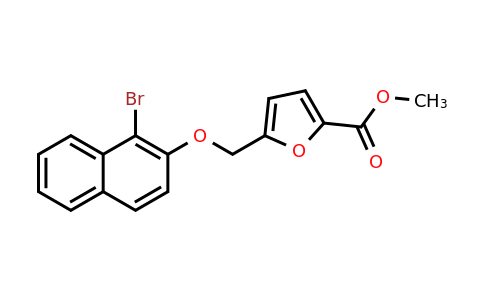 CAS 832738-12-2 | Methyl 5-(((1-bromonaphthalen-2-yl)oxy)methyl)furan-2-carboxylate