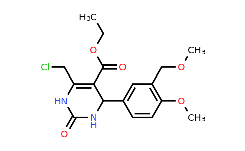 CAS 832740-12-2 | Ethyl 6-(chloromethyl)-4-(4-methoxy-3-(methoxymethyl)phenyl)-2-oxo-1,2,3,4-tetrahydropyrimidine-5-carboxylate