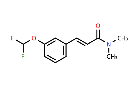 CAS 832741-15-8 | 3-(3-(Difluoromethoxy)phenyl)-N,N-dimethylacrylamide