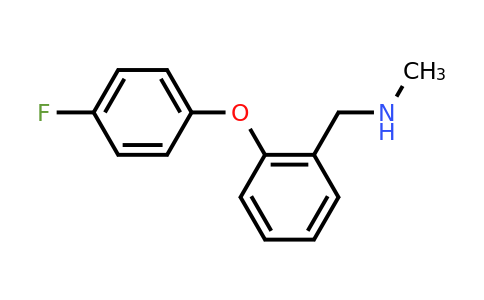 CAS 833482-53-4 | 1-(2-(4-Fluorophenoxy)phenyl)-N-methylmethanamine