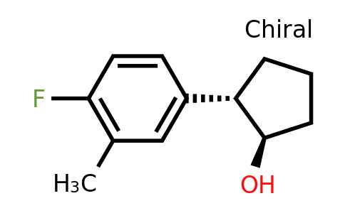 CAS 835912-96-4 | (1R,2S)-rel-2-(4-Fluoro-3-methylphenyl)cyclopentanol