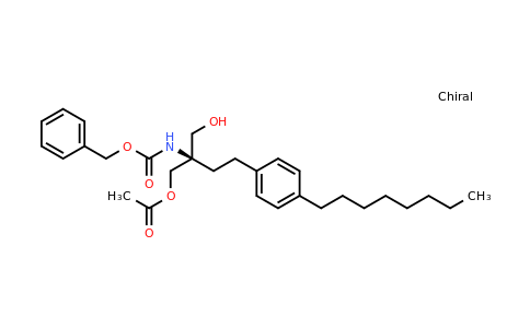 CAS 836608-90-3 | [(1R)-1-[(Acetyloxy)methyl]-1-(hydroxymethyl)-3-(4-octylphenyl)propyl]-carbamic acid phenylmethyl ester