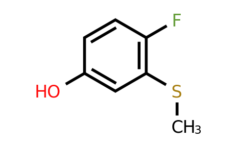 CAS 836678-97-8 | 4-Fluoro-3-(methylthio)phenol