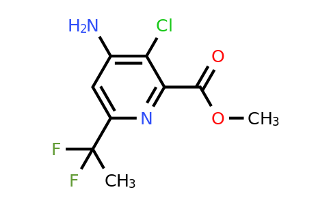 CAS 837367-58-5 | methyl 4-amino-3-chloro-6-(1,1-difluoroethyl)pyridine-2-carboxylate