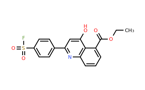 CAS 83803-43-4 | Ethyl 2-(4-(fluorosulfonyl)phenyl)-4-hydroxyquinoline-5-carboxylate